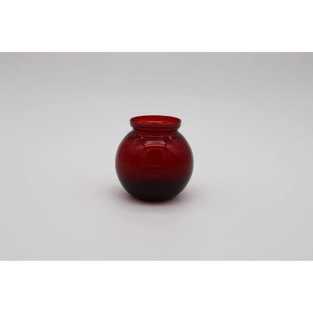 Anchor Hocking Ruby Red Vase Ball Bud Vase